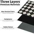 thumbnail image 3 of Office Chair Mat for Hardwood & Tile Floor,Moroccan Black Checkered 36"x48" Computer Chair Mat for Rolling Chairs Carpet,Under Desk Non Slip Gaming Rug,Low-Pile Rubber Backing Large Protector Mat, 3 of 6