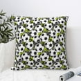 thumbnail image 4 of Pofeuu Soccer and Football Print Double-sided plush pillowcase Square Throw Pillow Covers Pillows Cover for Living Room Bedroom Sofa Couch Cushion Cover（No pillow core）-18"x18", 4 of 7