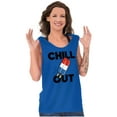 thumbnail image 4 of Retro Chill Out Food Pun Popsicle Plus Size Graphic Tank Top Brisco Brands 2X, 4 of 5