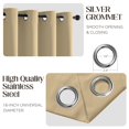 thumbnail image 2 of Juego de cortinas opacas CUCRAF, color beige, 213 cm de longitud, 2 paneles, 2 of 9