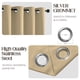 thumbnail image 2 of Juego de cortinas opacas CUCRAF, color beige, 213 cm de longitud, 2 paneles, 2 of 9