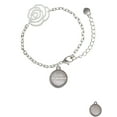 thumbnail image 2 of Delight Jewelry Stainless Steel Disc Sisters are Best Friends Forever Silver-tone Flower Link Chain Bracelet, 6.75"+2" Extender, 2 of 4