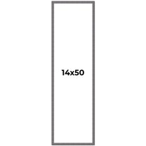 14x50 Frame Blue Kingsley Pewter Solid Wood Picture Frame Width 0.75 Inches |Interior Depth 0.5