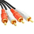 thumbnail image 3 of Simyoung 2 RCA Male to 2 RCA Male Composite Audio Video AV Cable Plug Audio Video Cable White Cables Double RCA Subwoofer Cable for Car Stereo  Marine Audio Mixer Amplifier 5FT 5 Feet, 3 of 6