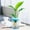 Blue, variant on TERGAYEE Transparent Hydroponic Small Potted Plant Pots, Indoor Living Room Desktop Transparent Hydroponic Plastic Flower Pots, A Must for Green Plant Lovers, Transpare Vase Home Decor