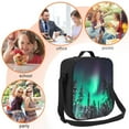 thumbnail image 5 of Honeii Northern Lights 2 Print Insulated Lunch Bag, Reusable Lunch Box for Adult, Leakproof Cooler Bag for Work Office Travel Picnic, 5 of 7