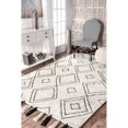 thumbnail image 2 of Lisha Moroccan Diamond Tassel Ivory 3' x 5' Area Rug, 2 of 2