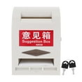 thumbnail image 1 of SHOWERORO Rectangular Wall Mount Mailbox White ABS with Lock 1Pcs, 1 of 7