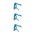 thumbnail image 3 of ZheElen 1Pcs Guitar Tuner Streamlined Aluminum Guitar String Clip Clamp with Stainless Steel Spring Silicone Handle blue 3Set, 3 of 6