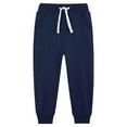 thumbnail image 2 of yocbz Joggers Boys Sports Sweatpants, Solid Color Elastic Waist Casual Loose Jogger Pants Navy,Size for 4-5 Years, 2 of 4
