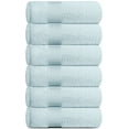 thumbnail image 6 of Resort Collection Soft Hand Towels | 16x27 Luxury Hotel Plush & Absorbent Cotton Hand Towel [6 Pack, Light Blue], 6 of 6