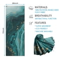 thumbnail image 2 of Teal Gold Marble Pattern Hot Yoga Mat Towel Non Slip for Hot Yoga - Quick-Drying Yoga Mat Cover with 4 Corner Pockets with Travel Bag - Hot Yoga Towel Non Slip Grip Moisture Wicking Sweat 70"x26", 2 of 6