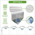 thumbnail image 5 of Hydrangea Spring Table Runner Linen Burlap Table Runner 70 Inches Long Idyllic Flower Floral Bow Plant Leaf Dresser Scarves for Kitchen Island Coffee Dining Party Wedding Holiday Decor 13"x70", 5 of 8