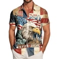 thumbnail image 2 of Yindaity Patriotic T Shirts for Men USA Flag 4th July American Red White Blue Star Stripes Patriotic T-Shirt(Light Gray,4XL), 2 of 6