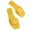 Yellow, variant on Women's Dressy Flat Sandals Fashion Summer Women Slippers Flat Light Solid Color Open Toe Breathable Casual Beach