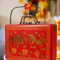 thumbnail image 5 of TABLZONE Retro Style Mahjong Tiles Box Wooden Red for Grocery Store Use 1Set, 5 of 5