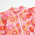 thumbnail image 7 of REDARER Girls Long Sleeve Floral Prints Swimwear Beach Swimsuit Bikini with Hat 2 Piece Outfits,Girls Swimsuit,0-6 Months, 7 of 7