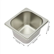 Miumaeov Countertop Food Display Container Ice Food Serving Tray 6 Pans Chilled Buffet Condiment Dispenser Appetizer Spice Fruit Cold Serving
