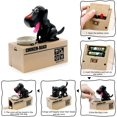 thumbnail image 2 of Cachorro Piggy Bank, My Dog Piggy Bank, Cute Robotic Coin Masching Toy Money Box, Ahorro de dinero Coin Bank Gift (Negro) XianweiShao 8390615101967, 2 of 5