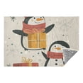 thumbnail image 6 of Penguins with Gifts Travel Blanket Pillow Compact Foldable Airplane Throw Blanket with Trolley Sleeve for Travel Camping, 6 of 8