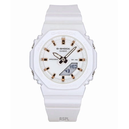 Casio G-Shock Analog Digital Bio-Based Resin Strap White Dial Quartz GMA-P2100M-7A 200M Women's Watch