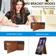 thumbnail image 4 of Allytech for Samsung Galaxy S23 FE Wallet Case, Upgraded Retro PU Leather TPU Stand Shockproof Anti-Scratch Slim Fit Shell for Girls Women Men Wallet Case Cover for Samsung Galaxy S23 FE - Brown, 4 of 6