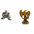 thumbnail image 1 of Figuras de búho de resina, escultura animal, estatua, decoración coleccionable artificial, postura realista, ideal para escritorio, estantería, sala d, 1 of 8