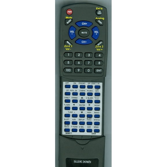 Replacement Remote for DENON 3990995015, RT3990995015, RC1001, , DHT486DV, DHT486XP, AVR686, AVR686S, AVR486S, AVR486
