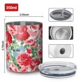 thumbnail image 4 of 12oz Coffee Tumblers Pioneer Flower Stainless Steel Vacuum Insulated Travel Tumbler Coffee Cups Mug with Lid and Straw with Cleaning Brush for Cold & Hot Drinks, 4 of 5