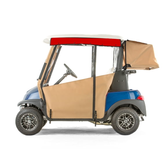 Club Car Precedent Golf Cart PRO-TOURING Sunbrella Track Enclosure - Linen