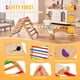 thumbnail image 4 of VEVOR Pikler Triangle Set, 5 en 1 juguetes de escalada para niños pequeños, juego de escalada Montessori con triángulo, rampa y arco, gimnasio de escalada de madera de gran tamaño, 4 of 9