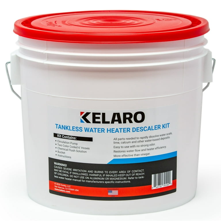 Kelaro Tankless Water Heater Flushing Kit with Rectorseal Calci-Free  Descaler - Walmart.com