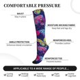 thumbnail image 3 of Lsque Paint Butterflies Pattern Sport Compression Socks for Men & Women 15-20 mmHg Knee High Nurse Pregnant Running Medical and Travel Athletic, 3 of 6