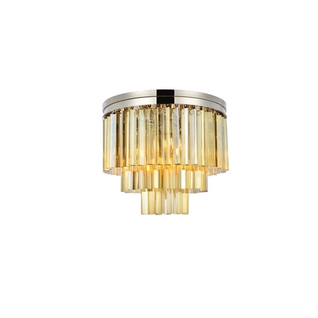 Elegant Lighting Sydney 20" 9 Light Royal Crystal Flush Mount