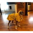 thumbnail image 2 of Impermeable ajustable para perros grandes, chaqueta ligera tipo poncho con capucha y tira reflectante (1 unidad, amarillo, XL), 2 of 4