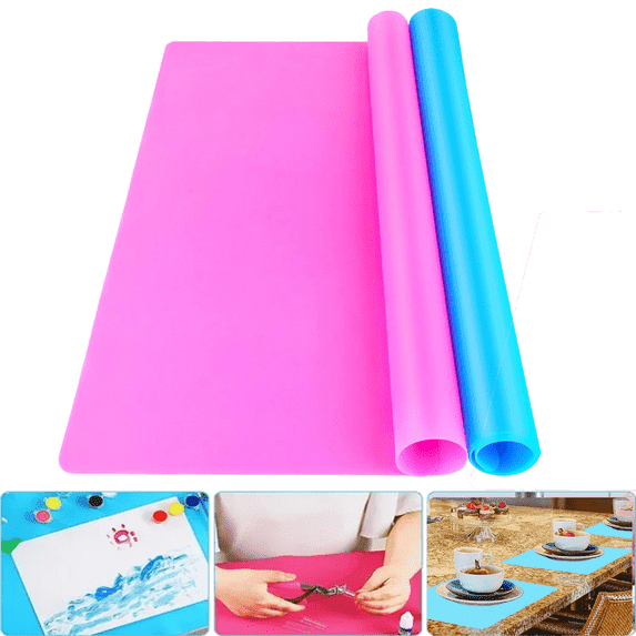 Silicone Mats for Crafts Clay Tools Clay Molds Resin Molds Accessories Silicone Craft Placemat Paint Mat to Protect Table Silicone Sheets for Crafts