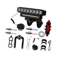 thumbnail image 4 of Almencla Bike Light 6 Modes 8 LED Bicycle Light Set for Cycling Night Riding Mountain A, 4 of 8