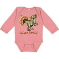 thumbnail image 3 of Inktastic Clever Turkey Thanksgiving Dinosaur Boys or Girls Long Sleeve Baby Bodysuit, 3 of 5