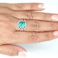 thumbnail image 4 of 925 Sterling Silver Women Jewelry Turquoise Ring, 4 of 10