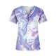 thumbnail image 5 of ICHUANYI Clearance Women Fashion Casual Printing Shirts Short Sleeve Loose Tee Tops Tunic Blouse(Purple, XL) ICHUANYI WER2023081402360, 5 of 5