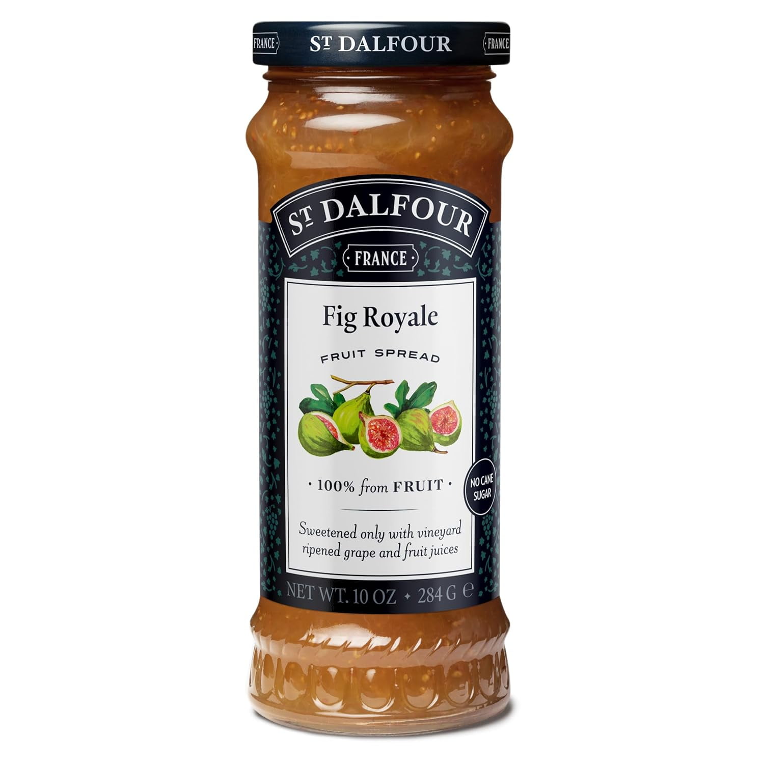 Pack of 6, St Dalfour Fig Royale Fruit Spread, 10 oz