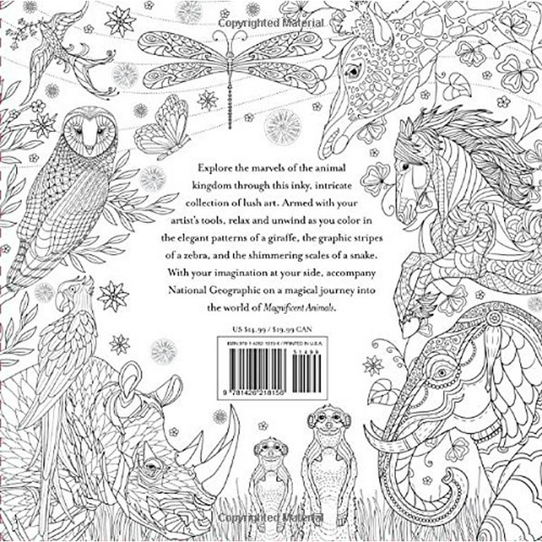 Mindfulness Coloring Book Whimsical Wildlife of the Pacific Northwest / Adult  Coloring Book/ Kids Activity Books/ Kids Coloring Book/animal 