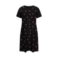 thumbnail image 3 of WCJM Red Plus Size Casual Sleep Dress Women's Plus Heart Print Short Sleeve Round Neck Medium Stretch Loose Nightdress Valentine's Day Nightdress, 3 of 4