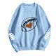 thumbnail image 2 of TaTaai Women Crew Neck Baseball Print Long Sleeve Drop Shoulder Hoodie Casual Fashion Top Ladies Daily Lounge Work Wear Soft Warm Breathable No Fading Versatile Top Gift, 2 of 4