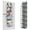 6 Pockets Grey, variant on SOONHUA 6-Shelf Over The Door Organizer with Clear Pocket Over The Door Hanging Pantry Organizer Nursery Shelves Wall Mount Hanging Organizer for Nursery Bathroom Sundries Closet Bedroom Toys, Grey