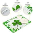 thumbnail image 3 of GZHJMY St. Patrick's Dish Drying Mat Green Vivid Clover Microfiber Absorbent Drying Pad Heat Resistant Kitchen Island Protector Seasonal Spring Irish Gift 16" × 18", 3 of 6