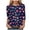 Navy, variant on 2026 Valentines Day Shirts for Women Funny Love Heart Print Tunic Tops Casual 3/4 Sleeve Crew Neck Blouses Comfy Tee (Navy, L)
