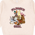 thumbnail image 3 of Inktastic Farmer Girl with Happy Farm Animals Toddler Sweatshirt, 3 of 4