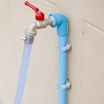 QIFULL 25Pcs White Plastic Pipe Tube Clamps Secure Support for Water Pipes