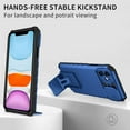thumbnail image 6 of for iPhone 11 Case with Slide Camera Cover, ArmourSilicone TPU Bumper Tough PC Cover with Bulit in Kickstand, Military Shockproof Absorption Protective Cell Phone Case for iPhone 11 Blue, 6 of 7